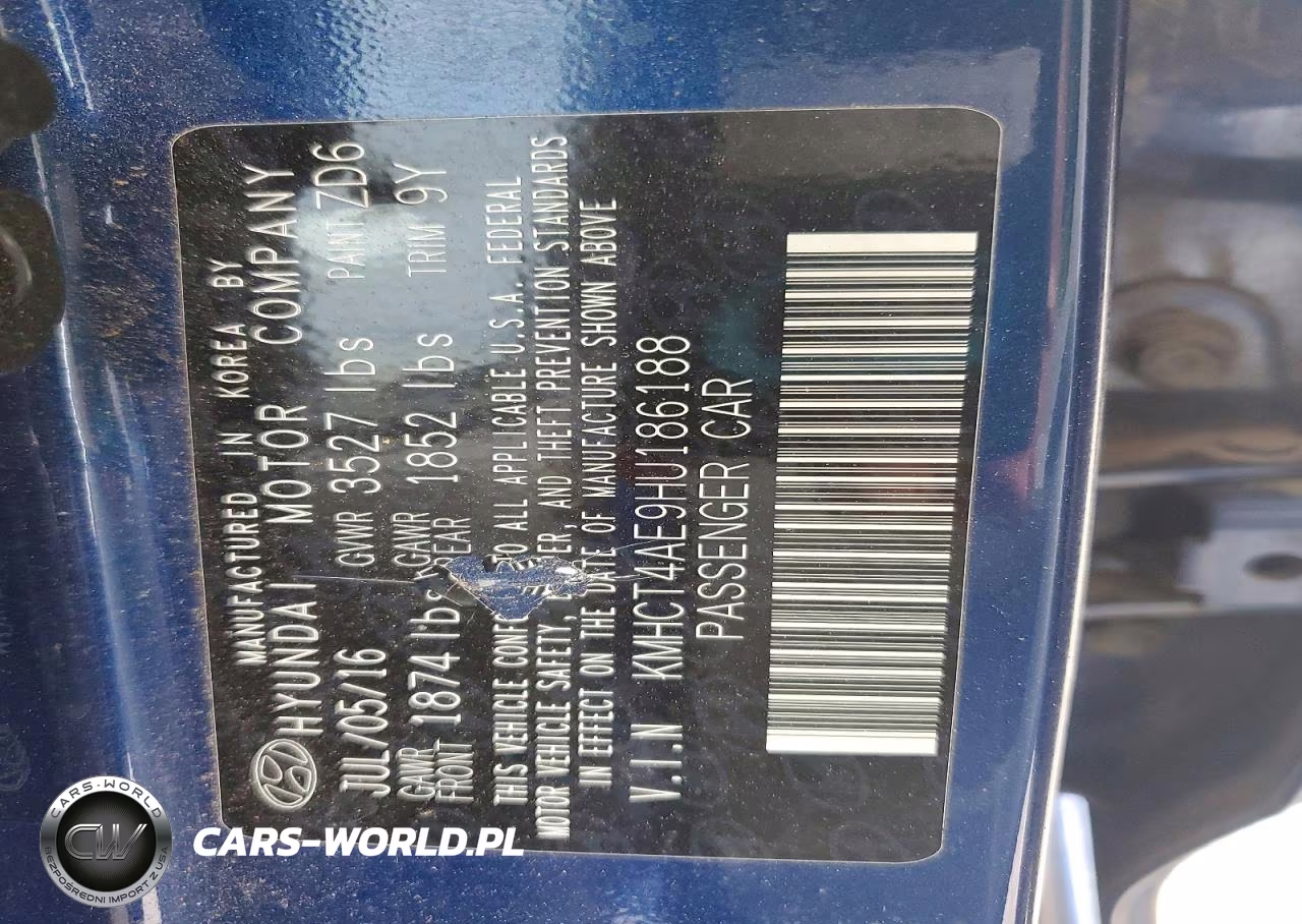 2017 Hyundai Accent Se VIN:KMHCT4AE9HU186188 - 13