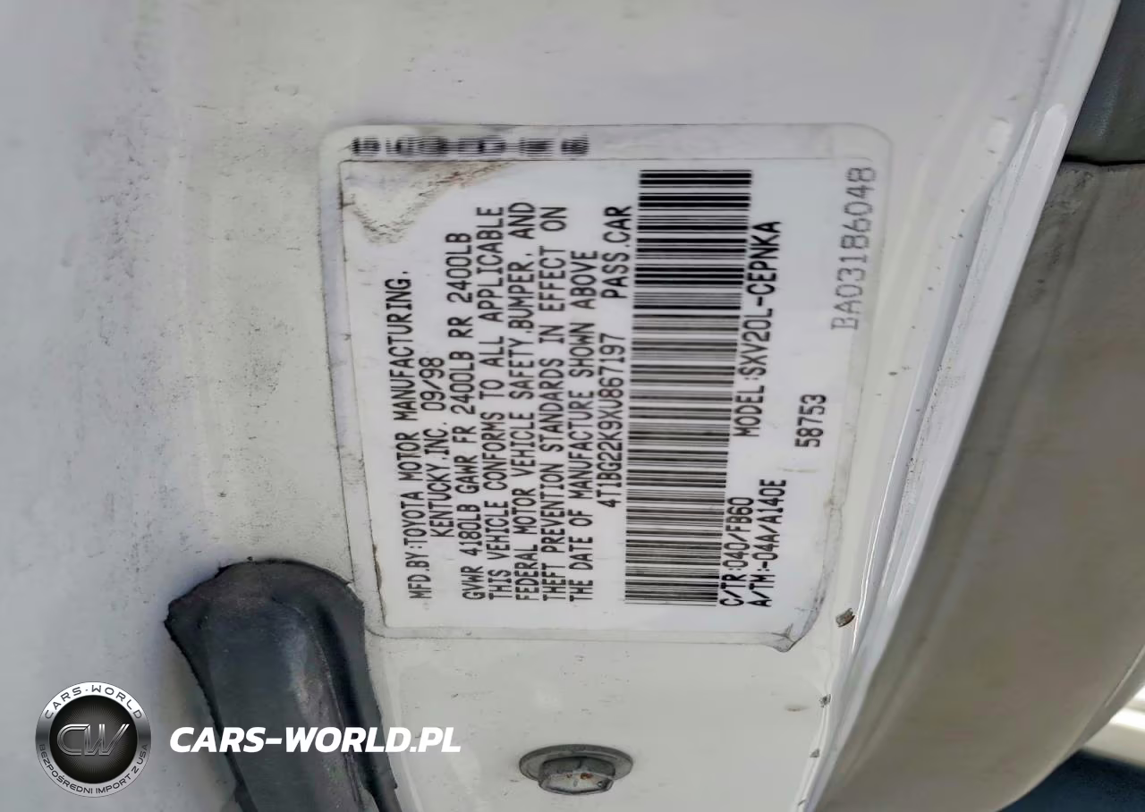 1999 Toyota Camry Le VIN:4T1BG22K9XU867197 - 12