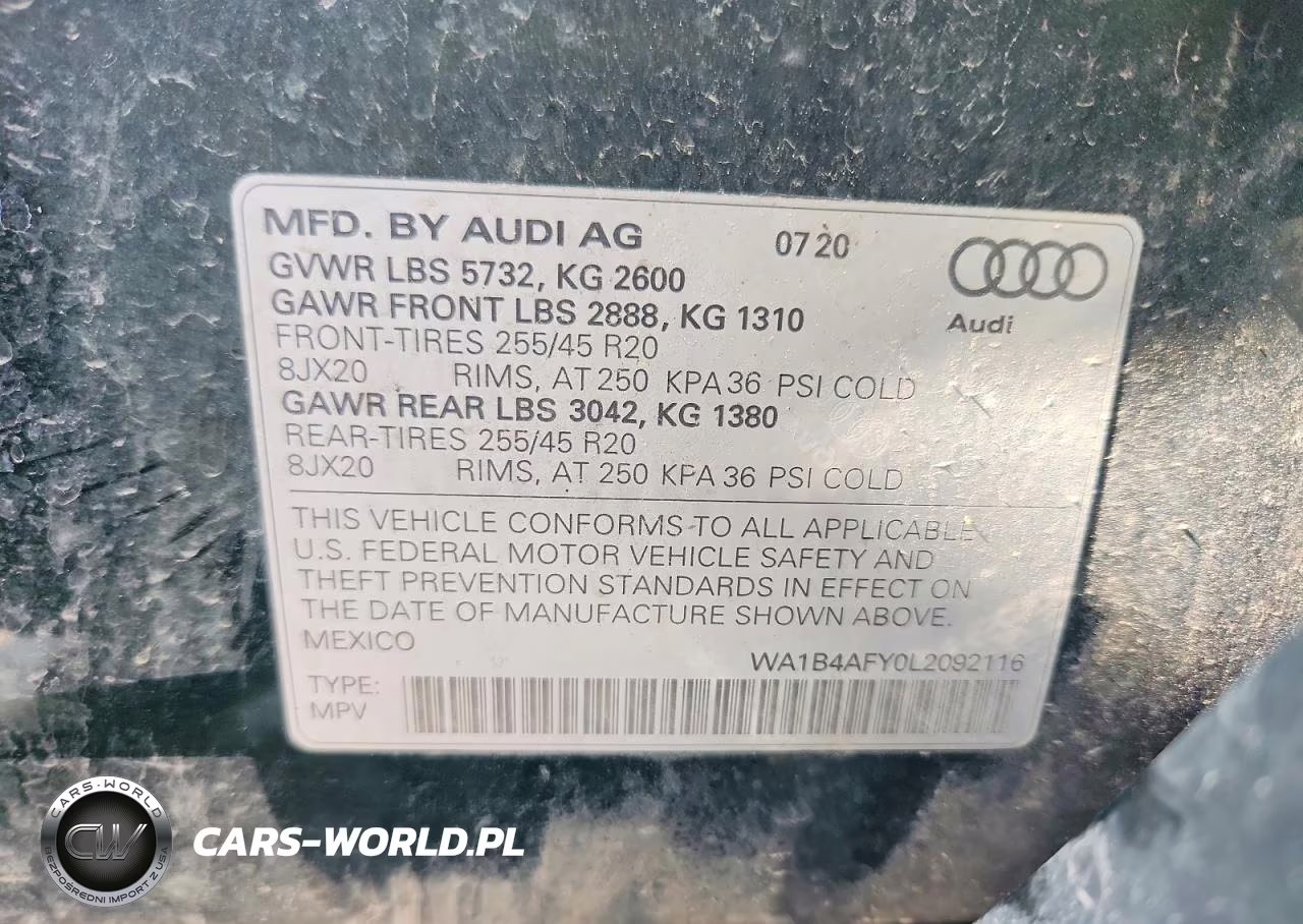 2020 Audi Sq5 Premium Plus VIN:WA1B4AFY0L2092116 - 12