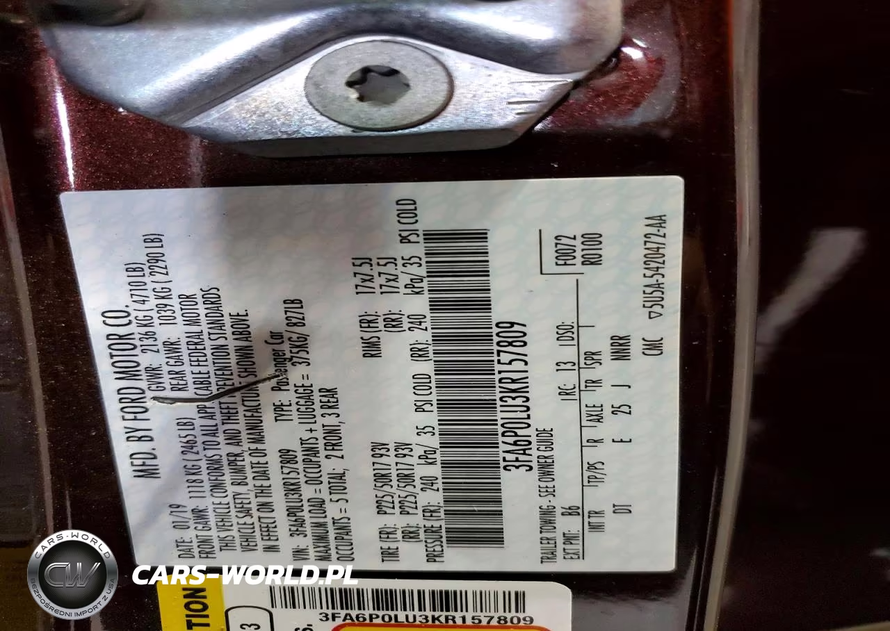 2019 Ford Fusion Se VIN:3FA6P0LU3KR157809 - 12