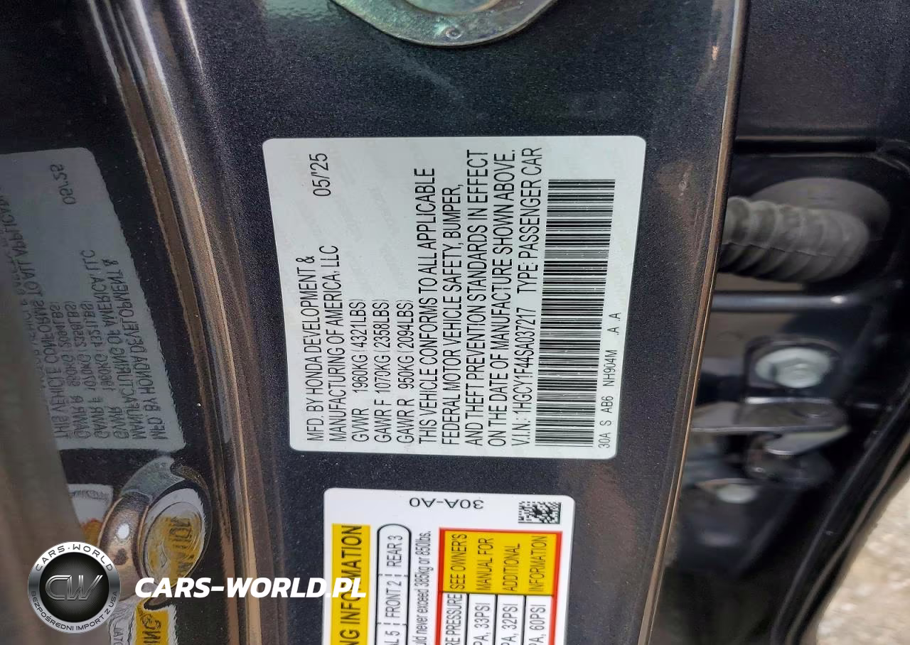 2025 Honda Accord Se VIN:1HGCY1F44SA037217 - 12