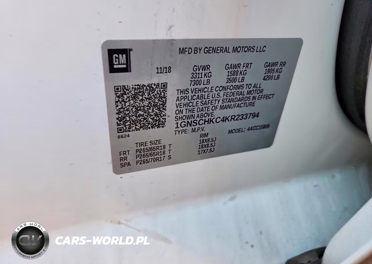 2019 Chevrolet Suburban C1500 Lt VIN:1GNSCHKC4KR233794 - 12