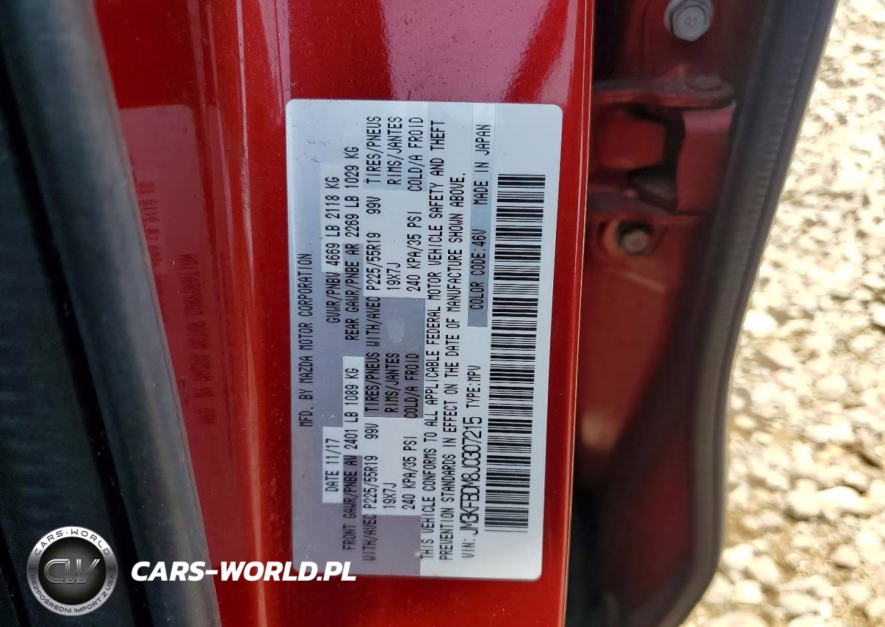 2018 Mazda Cx-5 Grand Touring VIN:JM3KFBDM8J0307215 - 12