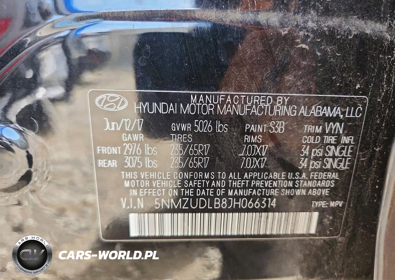 2018 Hyundai Santa Fe Sport 2.4L VIN:5NMZUDLB8JH066314 - 14