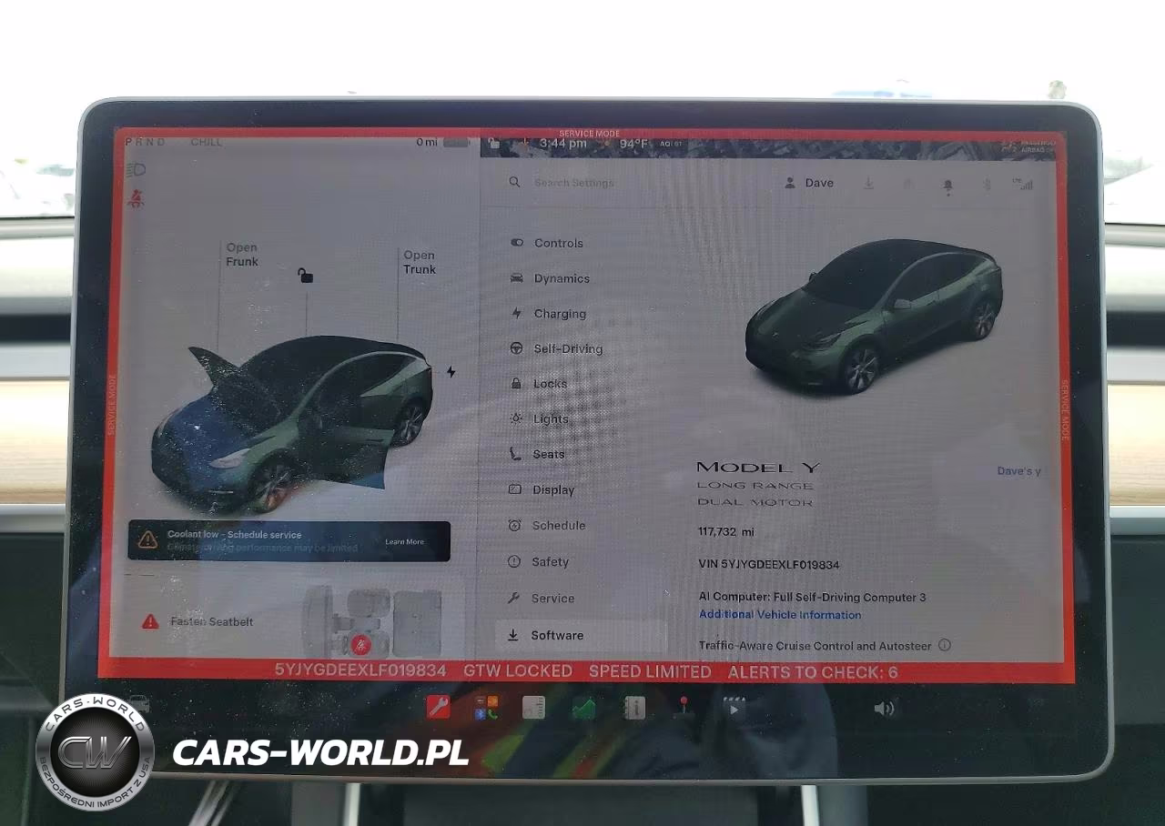 2020 Tesla Model Y VIN:5YJYGDEEXLF019834 - 9