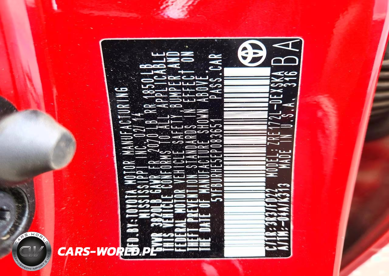 2014 Toyota Corolla S Plus VIN:5YFBURHE5EP083651 - 12