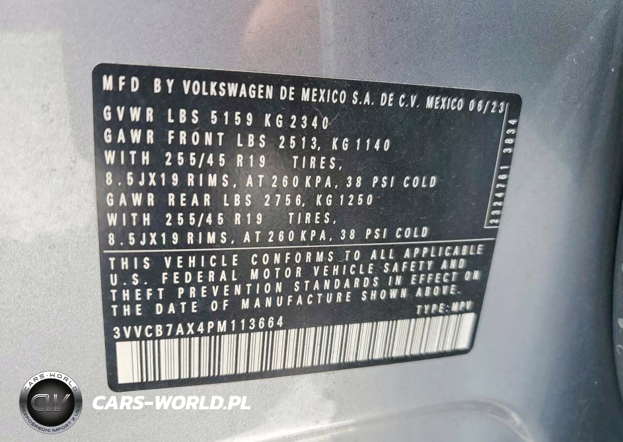 2023 Volkswagen Tiguan Se R-Line Black VIN:3VVCB7AX4PM113664 - 12