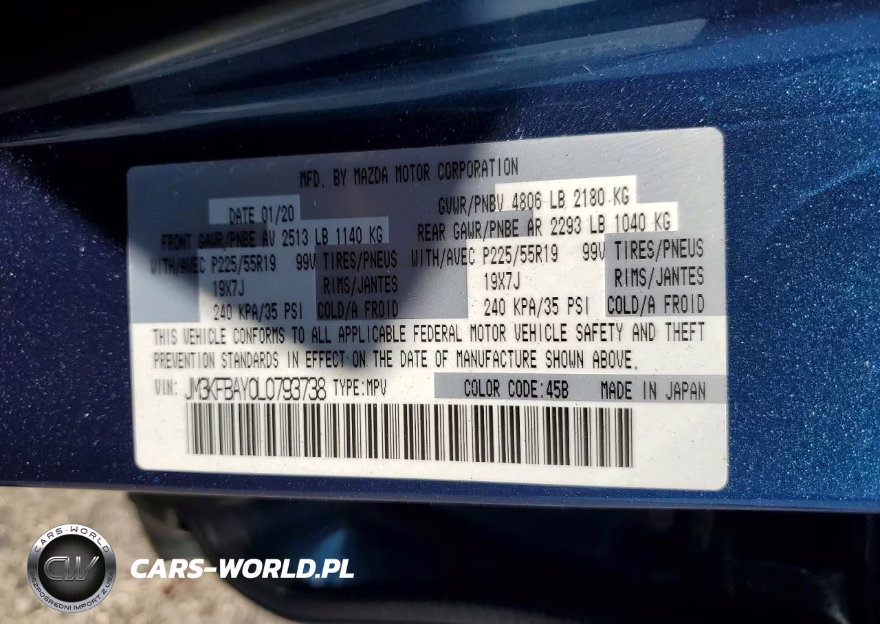 2020 Mazda Cx-5 Grand Touring Reserve VIN:JM3KFBAY0L0793738 - 13
