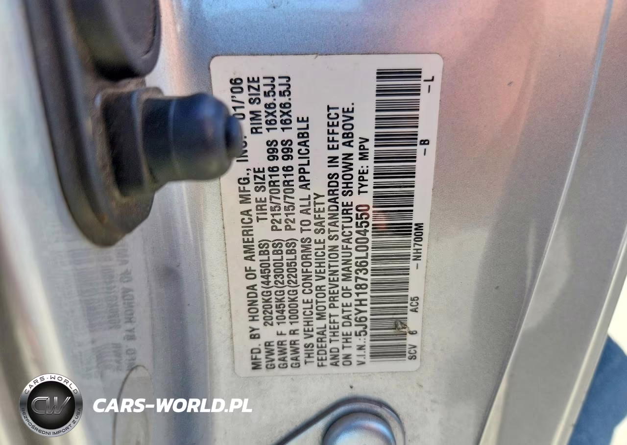 2006 Honda Element Ex VIN:5J6YH18736L004550 - 13