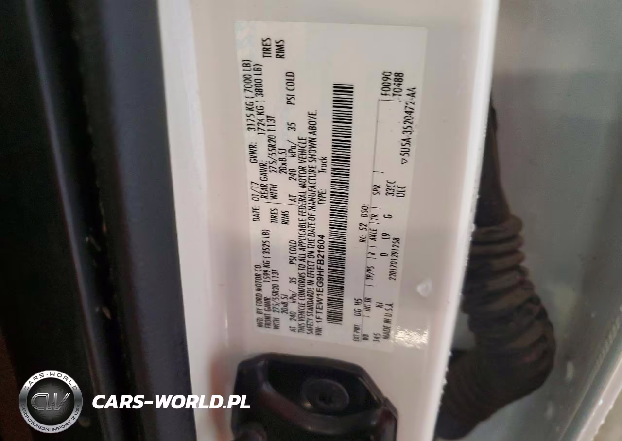 2017 Ford F150 Supercrew VIN:1FTEW1EG9HFB21604 - 13