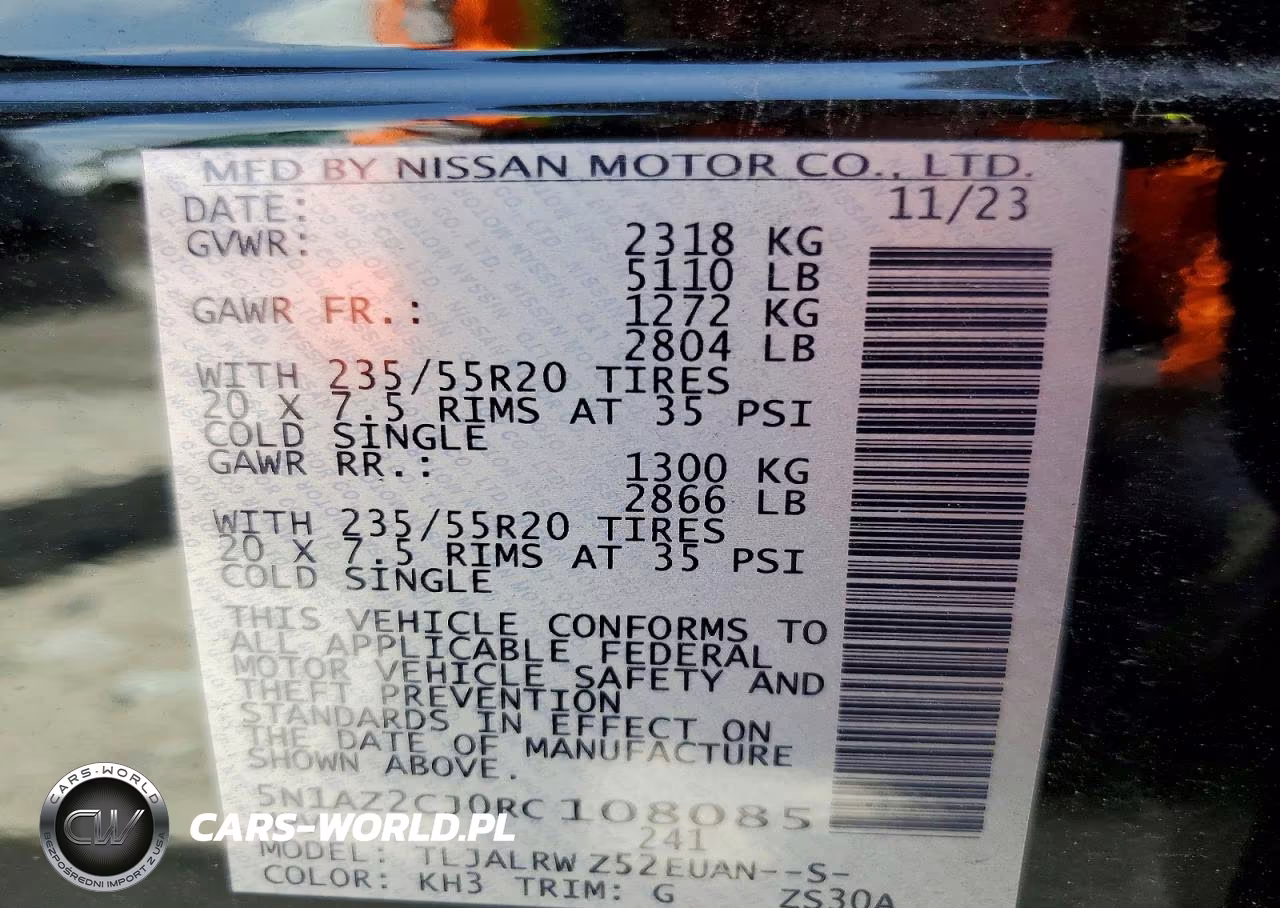 2024 Nissan Murano Sl VIN:5N1AZ2CJ0RC108085 - 13