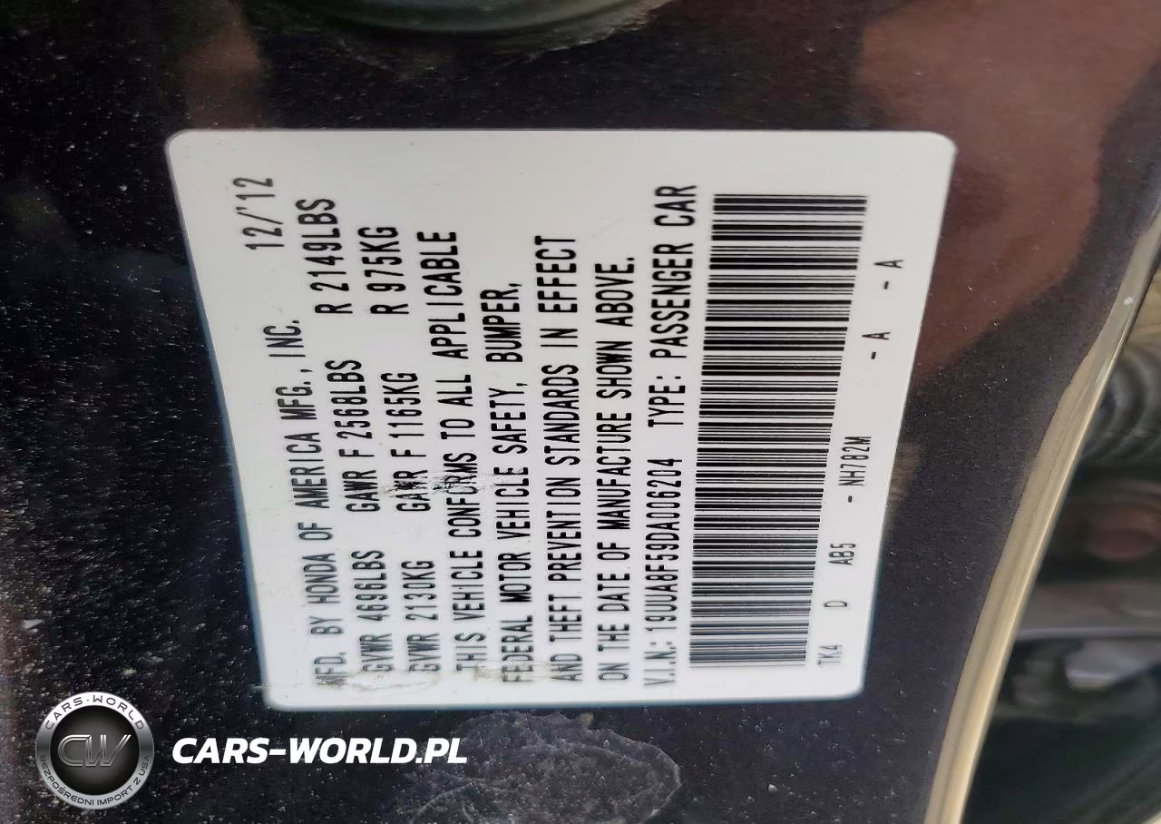 2013 Acura Tl Tech VIN:19UUA8F59DA006204 - 13