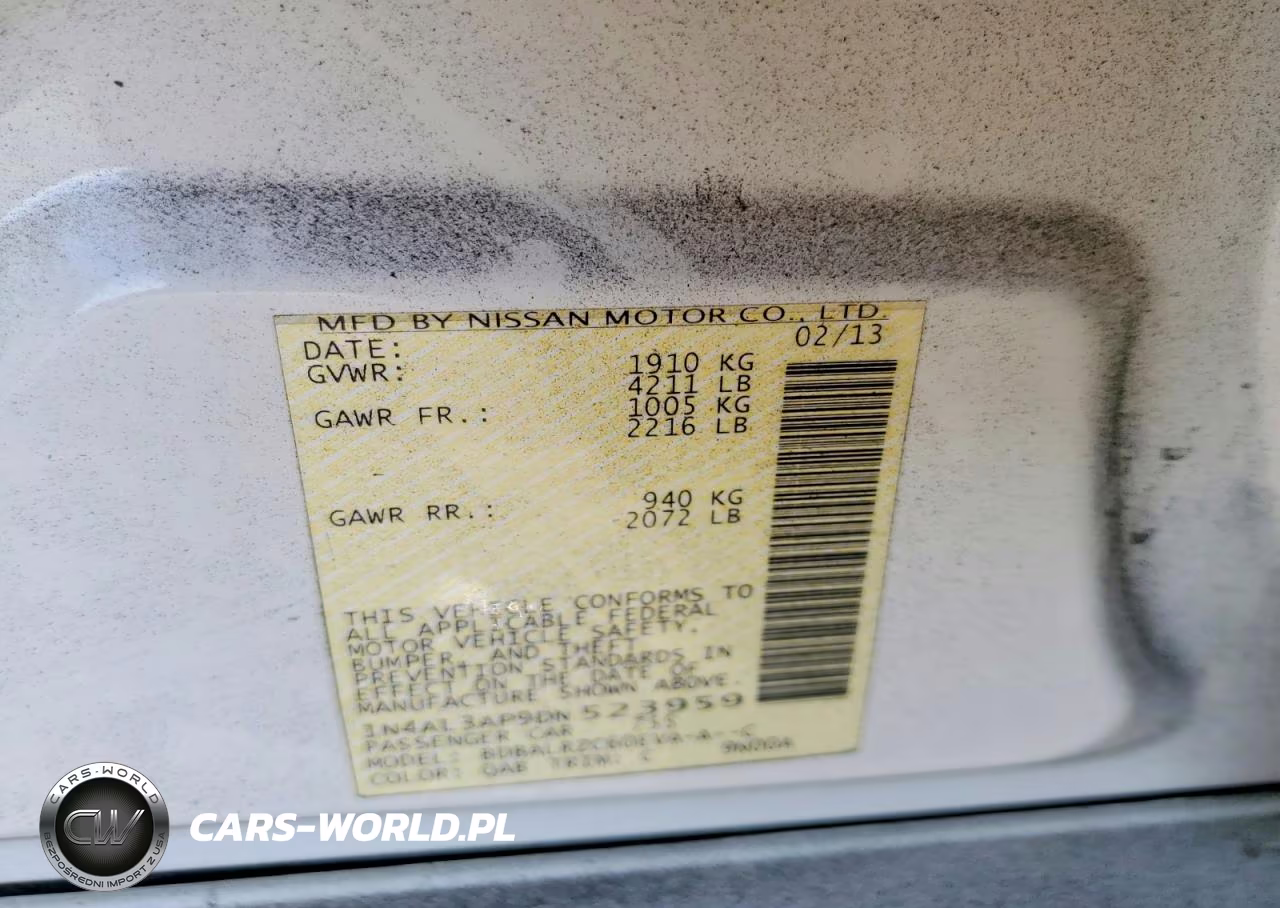 2013 Nissan Altima 2.5 VIN:1N4AL3AP9DN523959 - 12