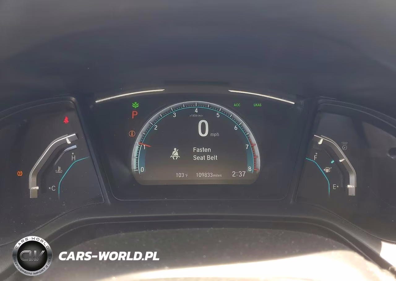 2019 Honda Civic Lx VIN:19XFC2F68KE214852 - 9