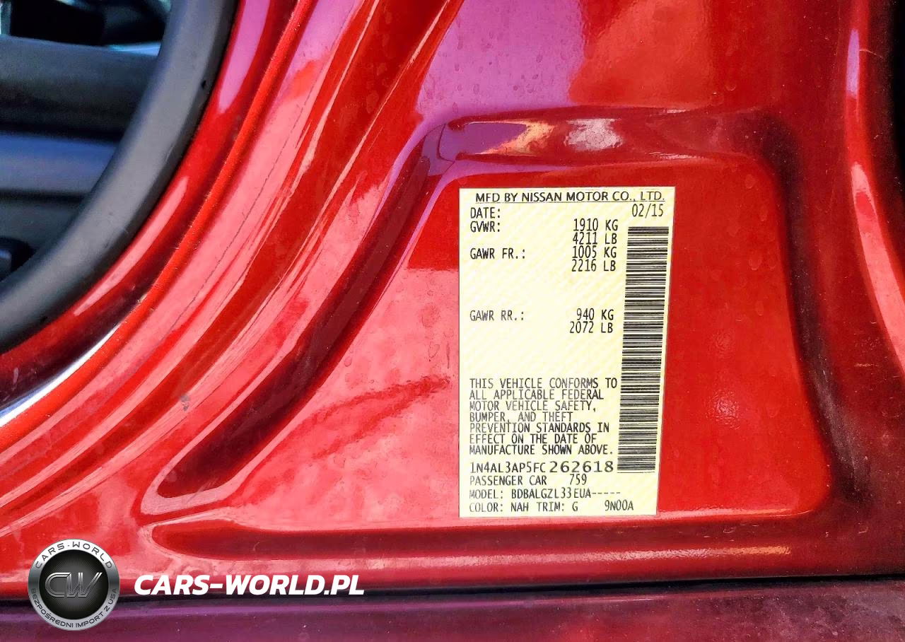 2015 Nissan Altima 2.5 S VIN:1N4AL3AP5FC262618 - 12