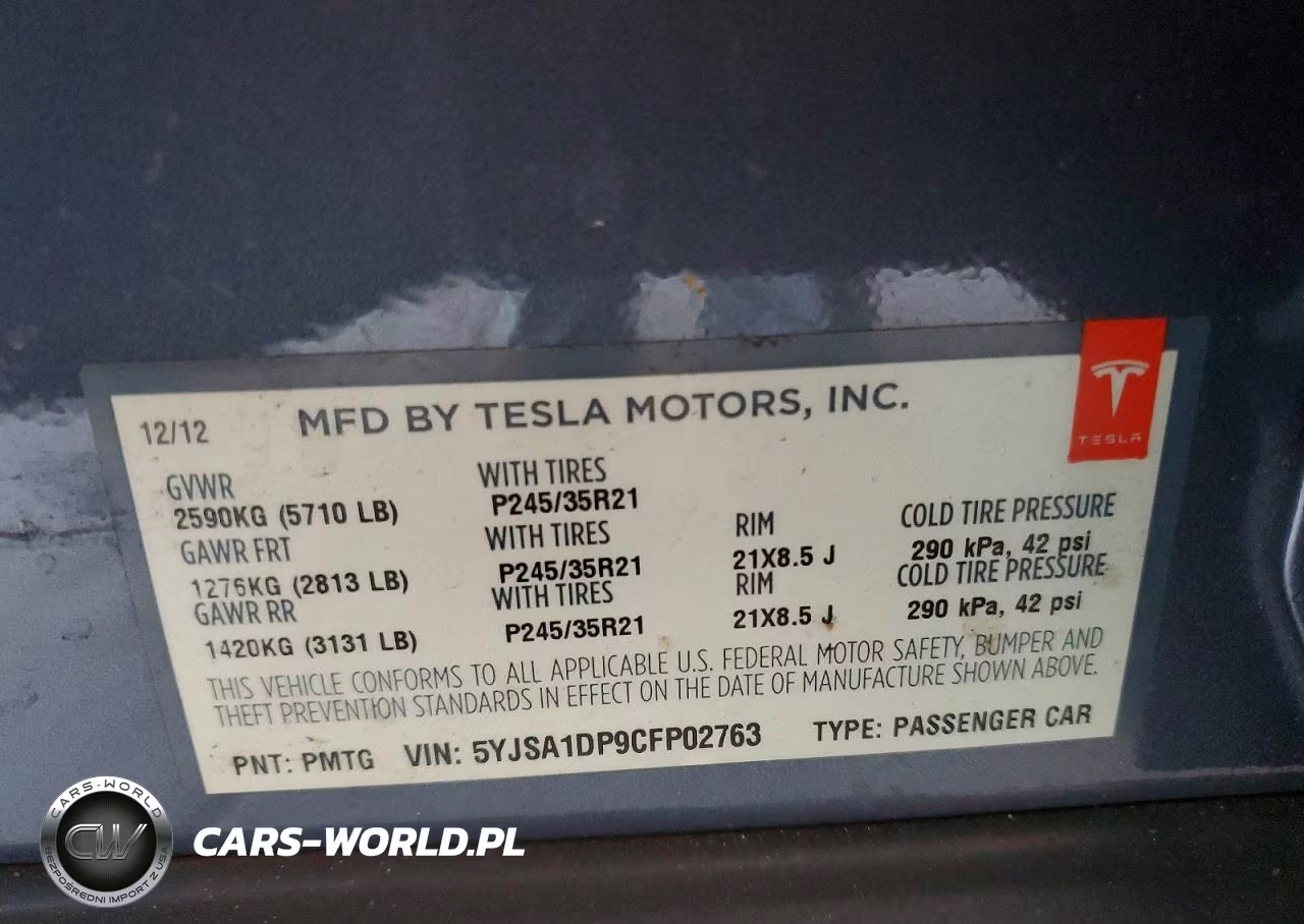 2015 Tesla Model S VIN:5YJSA1DP9CFP02763 - 12