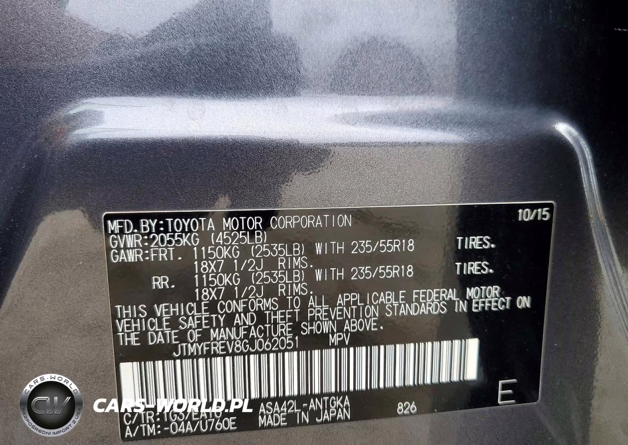 2016 Toyota Rav4 Limited VIN:JTMYFREV8GJ062051 - 13