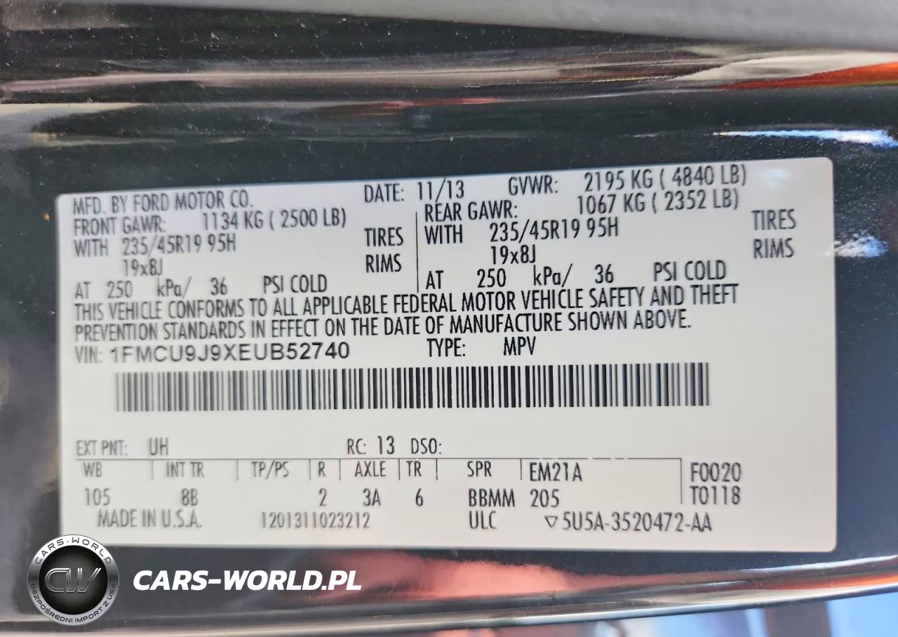 2014 Ford Escape Titanium VIN:1FMCU9J9XEUB52740 - 12