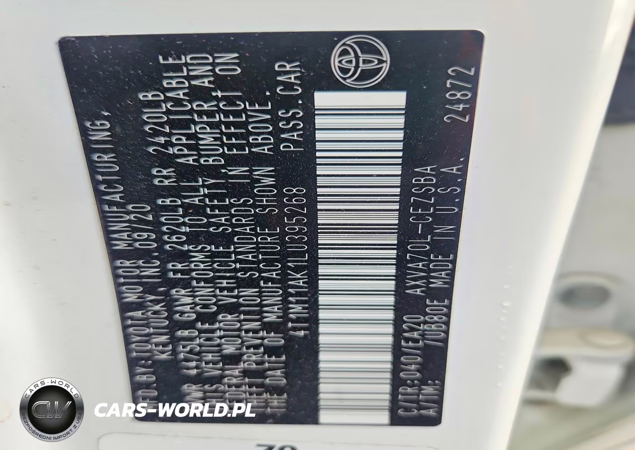 2020 Toyota Camry Se VIN:4T1M11AK1LU395268 - 12