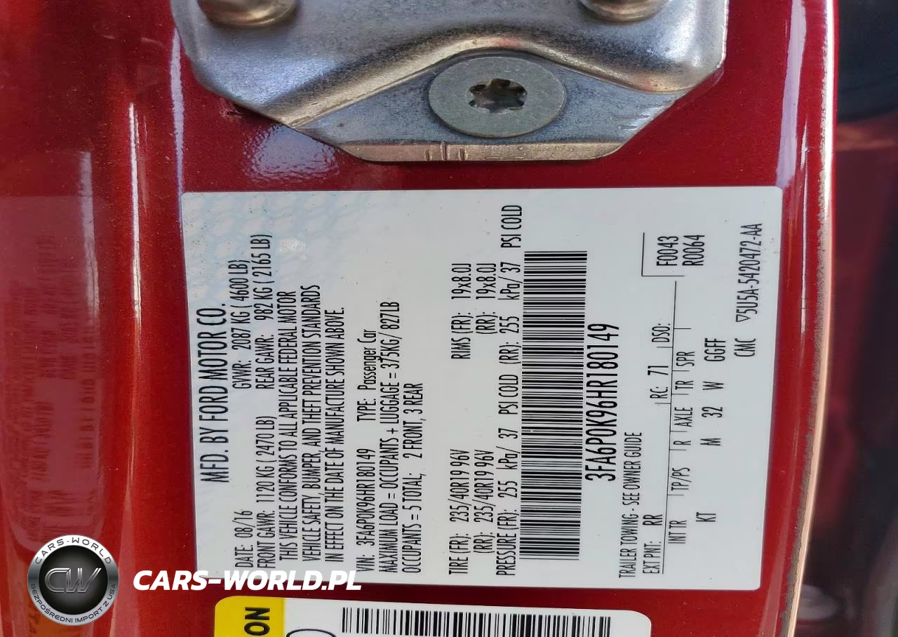 2017 Ford Fusion Titanium VIN:3FA6P0K96HR180149 - 12