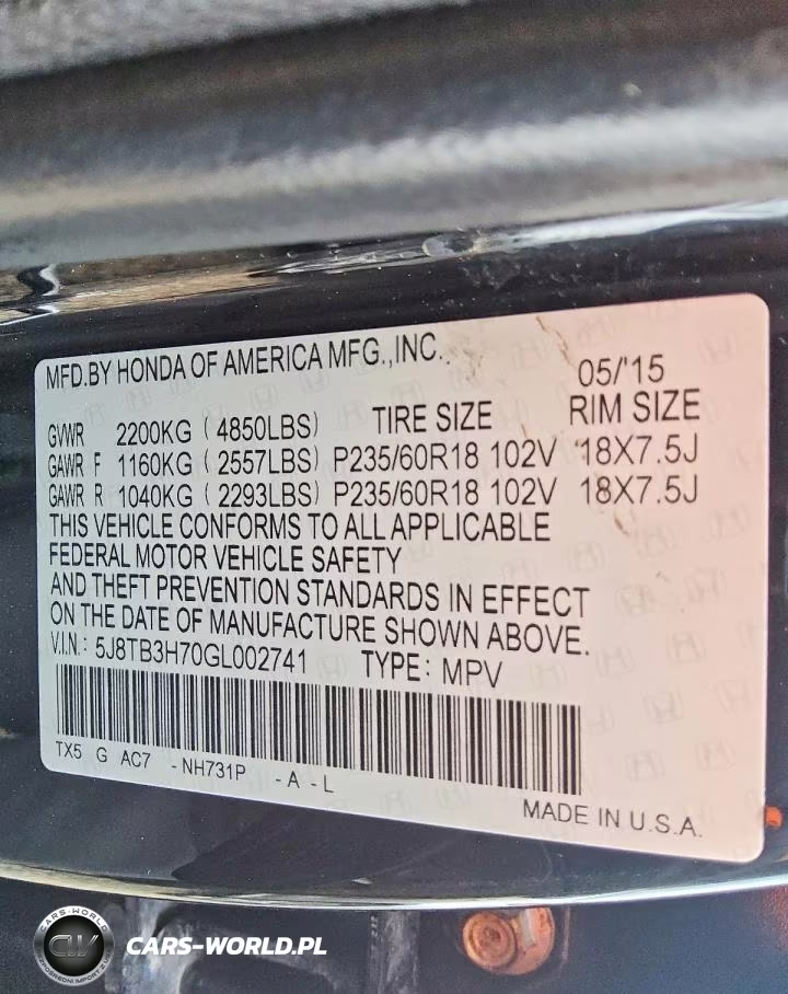 2016 Acura Rdx Advance VIN:5J8TB3H70GL002741 - 13