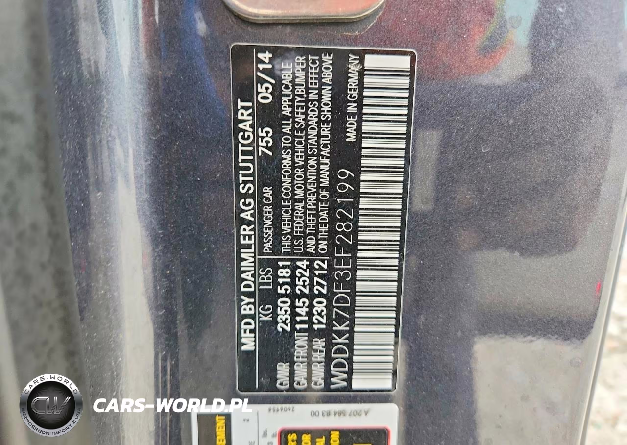 2014 Mercedes-Benz E 550 VIN:WDDKK7DF3EF282199 - 12