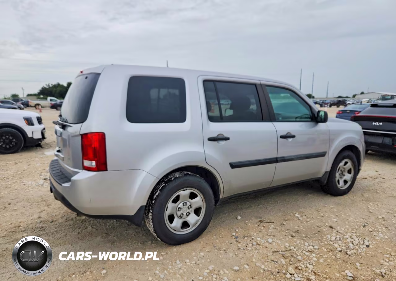 2012 Honda Pilot Lx VIN:5FNYF3H23CB035422 - 3