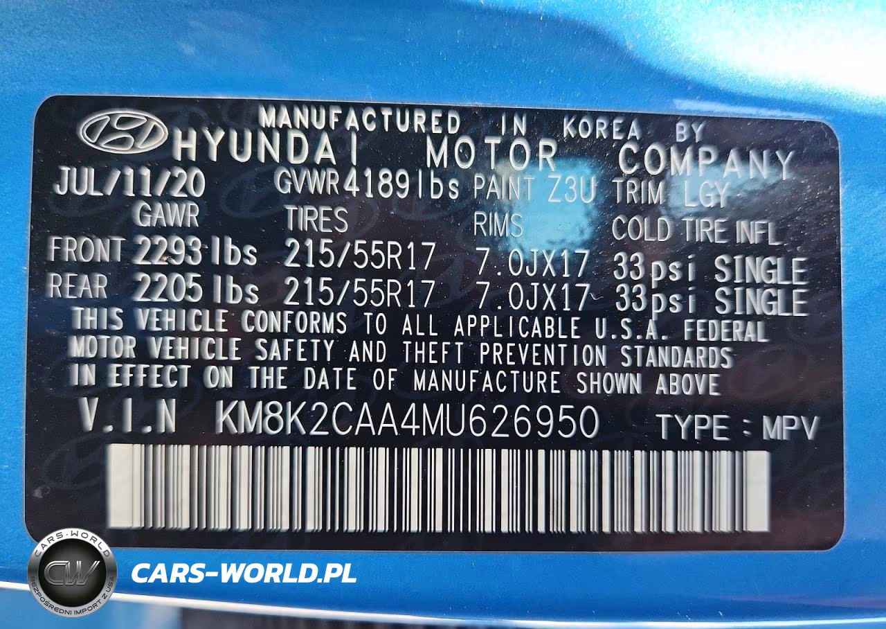 2021 Hyundai Kona Sel VIN:KM8K2CAA4MU626950 - 14