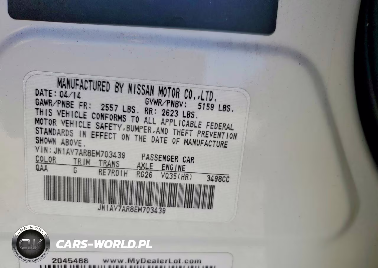 2014 Infiniti Q50 Hybrid Sport VIN:JN1AV7AR8EM703439 - 12