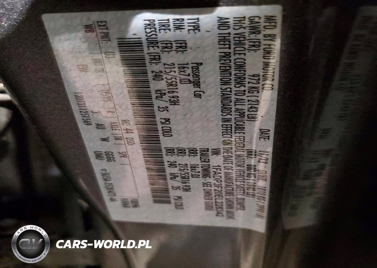 2014 Ford Focus Se VIN:1FADP3F20EL228342 - 12