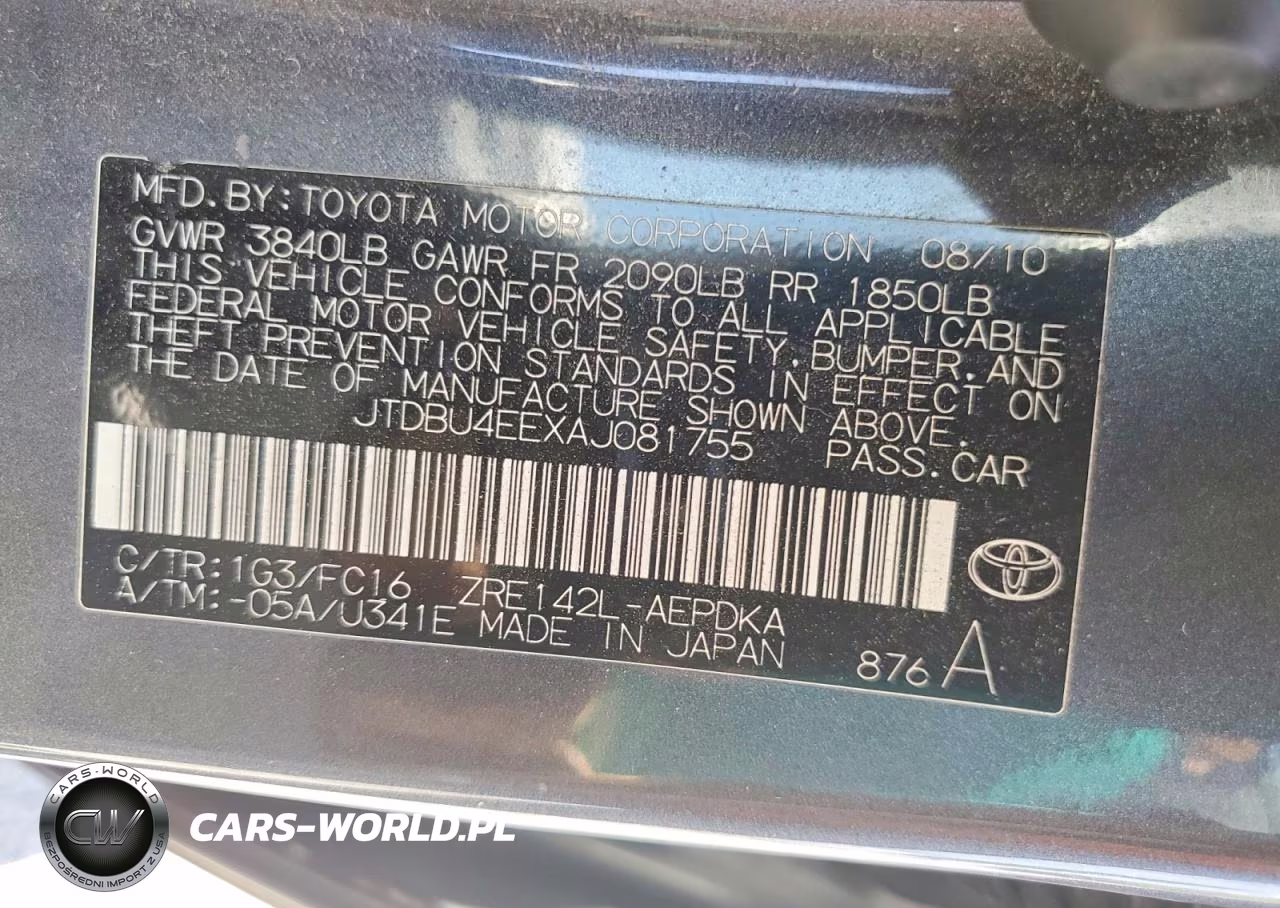 2010 Toyota Corolla Le VIN:JTDBU4EEXAJ081755 - 12