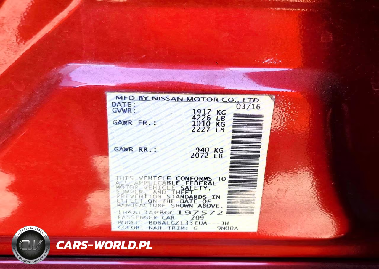 2016 Nissan Altima 2.5 S VIN:1N4AL3AP8GC197572 - 12