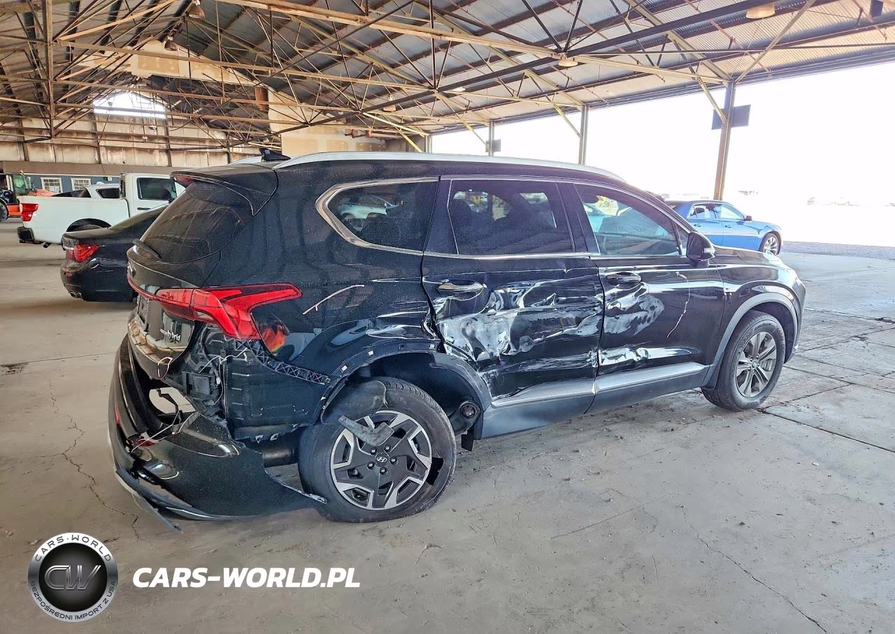 2022 Hyundai Santa Fe Blue VIN:KM8S2DA13NU047553 - 3