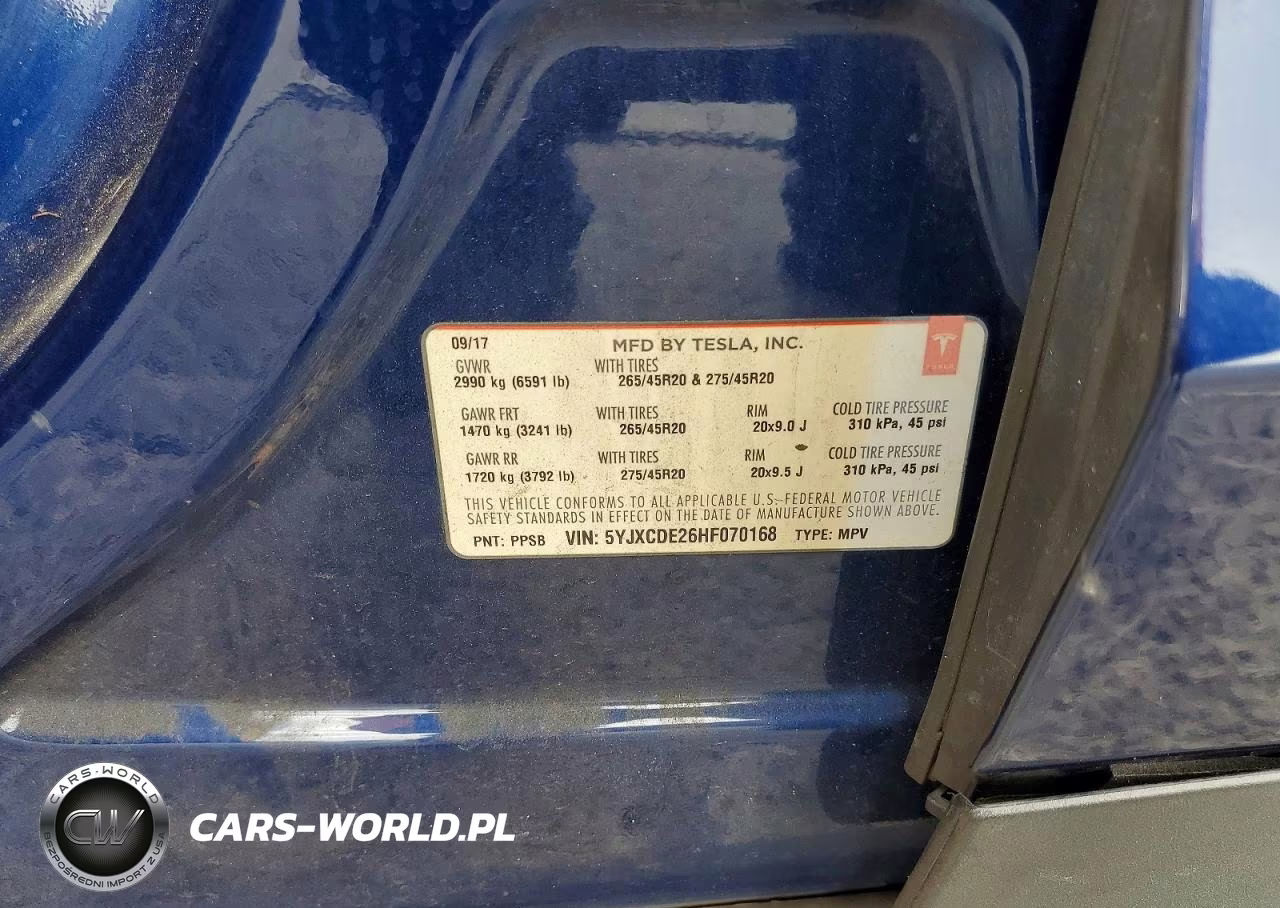 2017 Tesla Model X VIN:5YJXCDE26HF070168 - 12