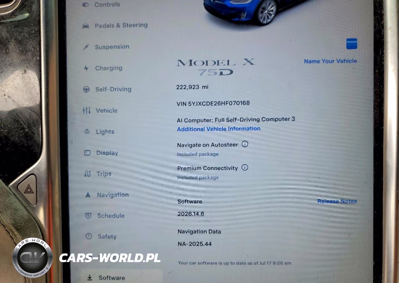 2017 Tesla Model X VIN:5YJXCDE26HF070168 - 9
