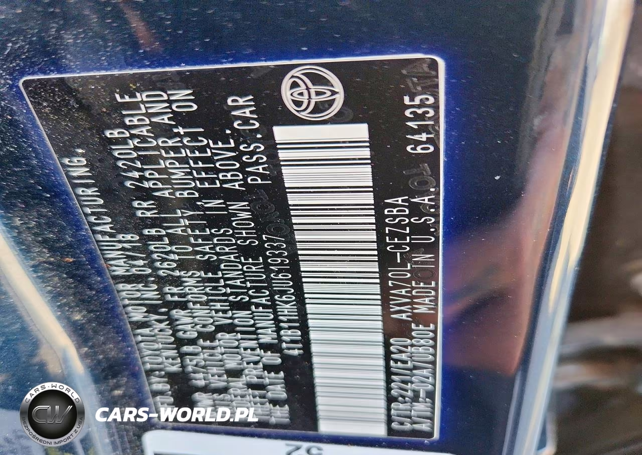 2018 Toyota Camry Se VIN:4T1B11HK6JU619337 - 13