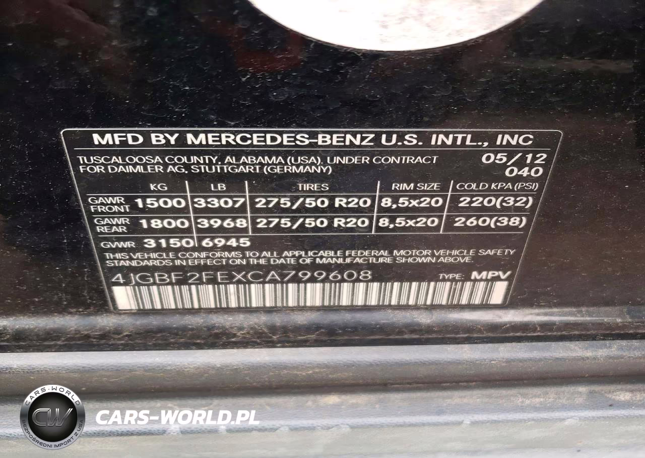 2012 Mercedes-Benz Gl 350 Bluetec VIN:4JGBF2FEXCA799608 - 13