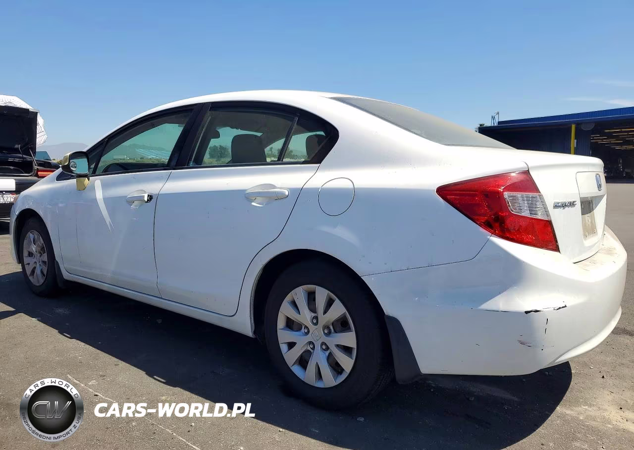 2012 Honda Civic Lx VIN:JHMFB2F54CS002201 - 2