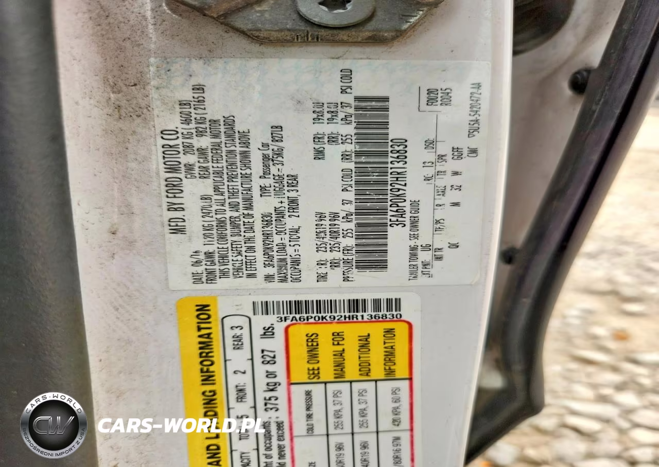 2017 Ford Fusion Titanium VIN:3FA6P0K92HR136830 - 12