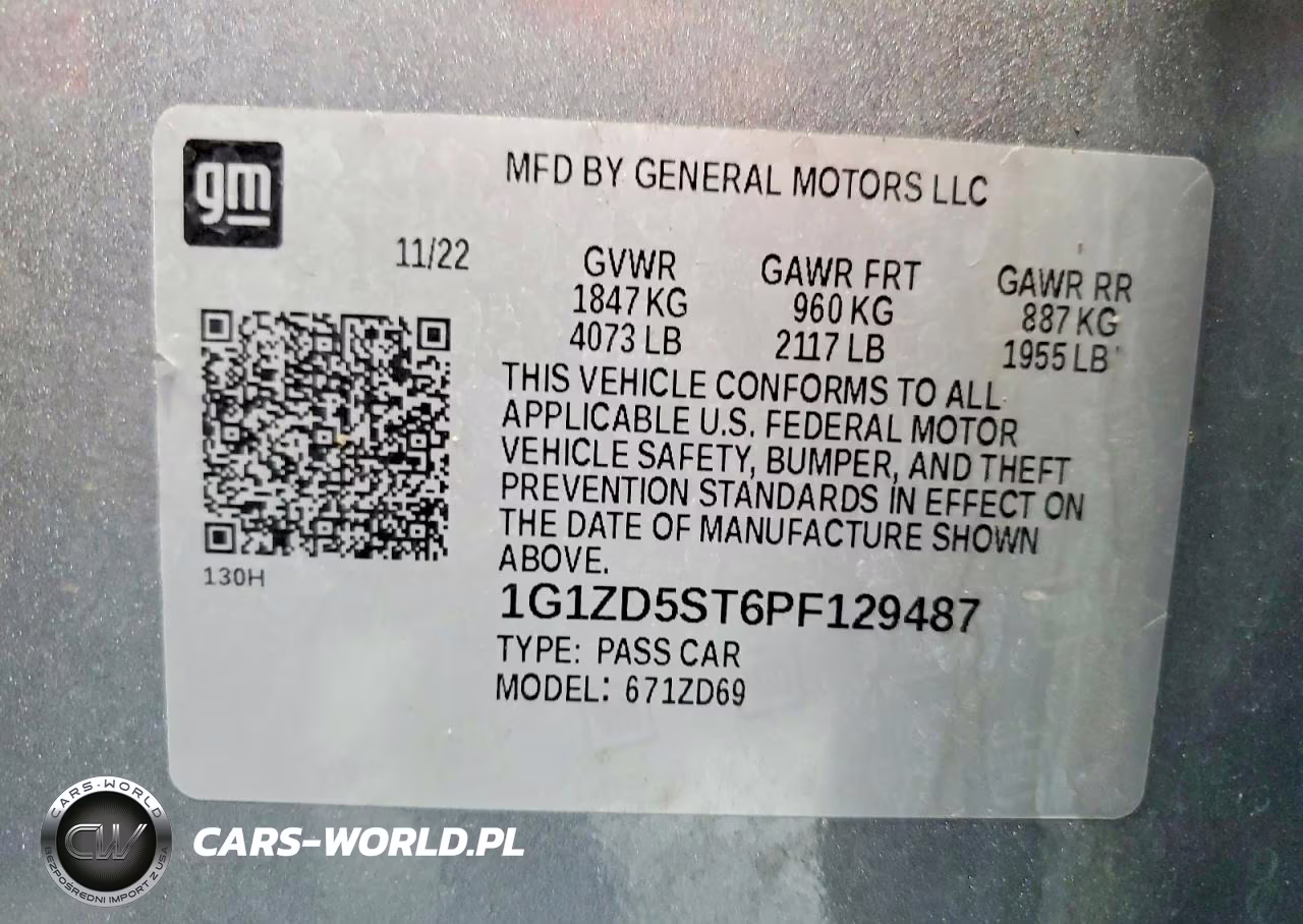 2023 Chevrolet Malibu Lt VIN:1G1ZD5ST6PF129487 - 12