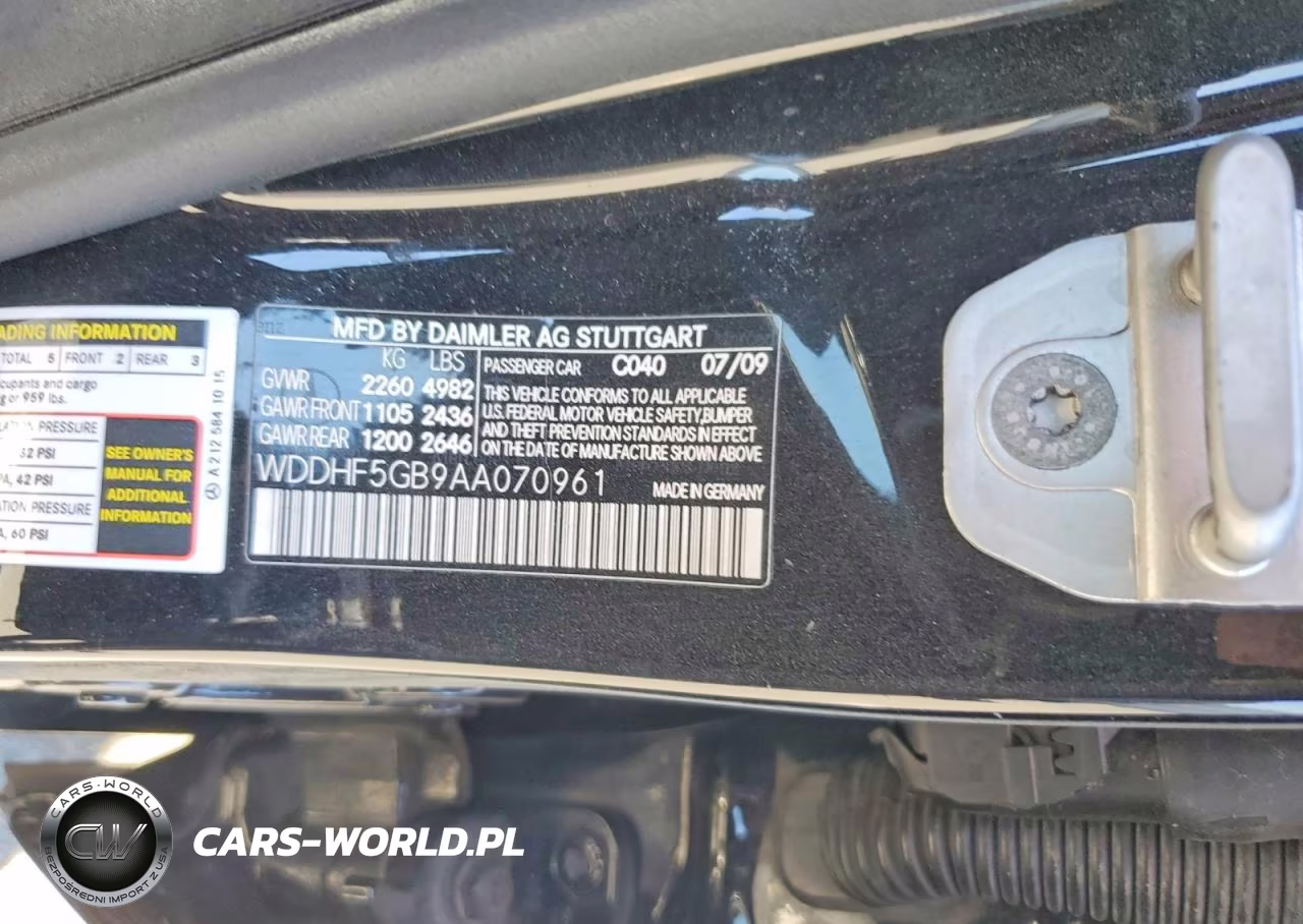 2010 Mercedes-Benz E 350 VIN:WDDHF5GB9AA070961 - 12