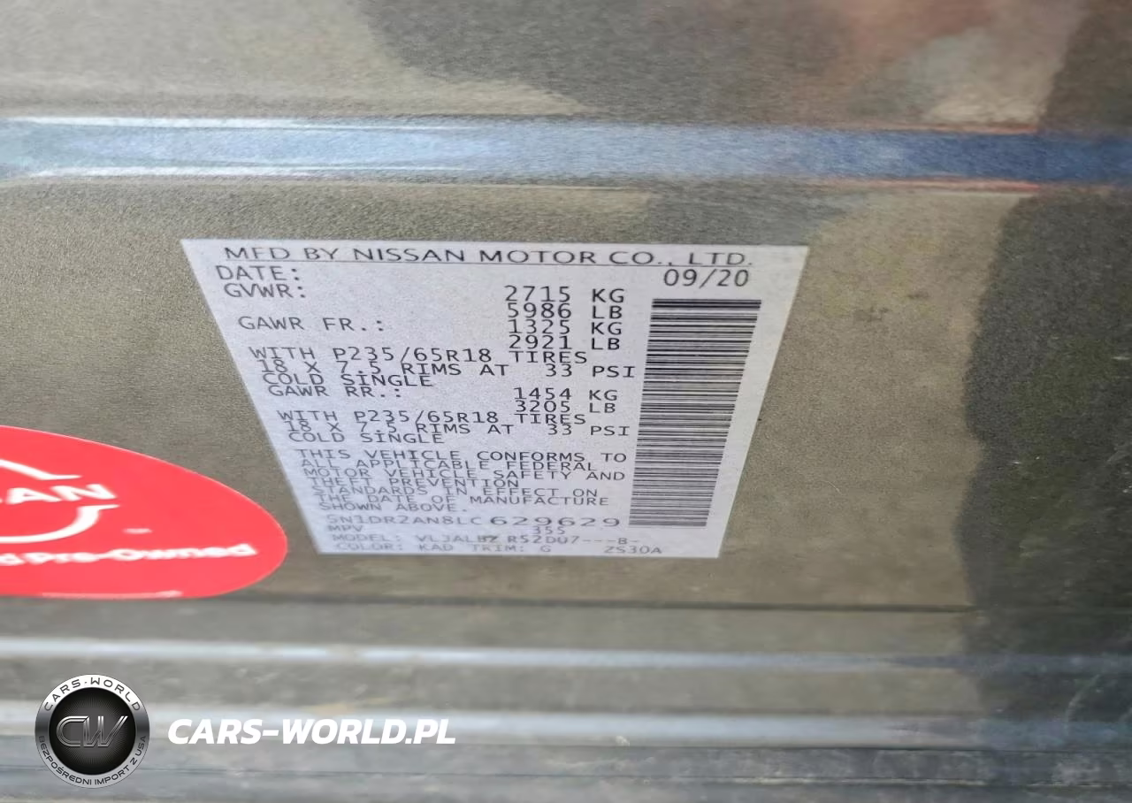 2020 Nissan Pathfinder S VIN:5N1DR2AN8LC629629 - 13