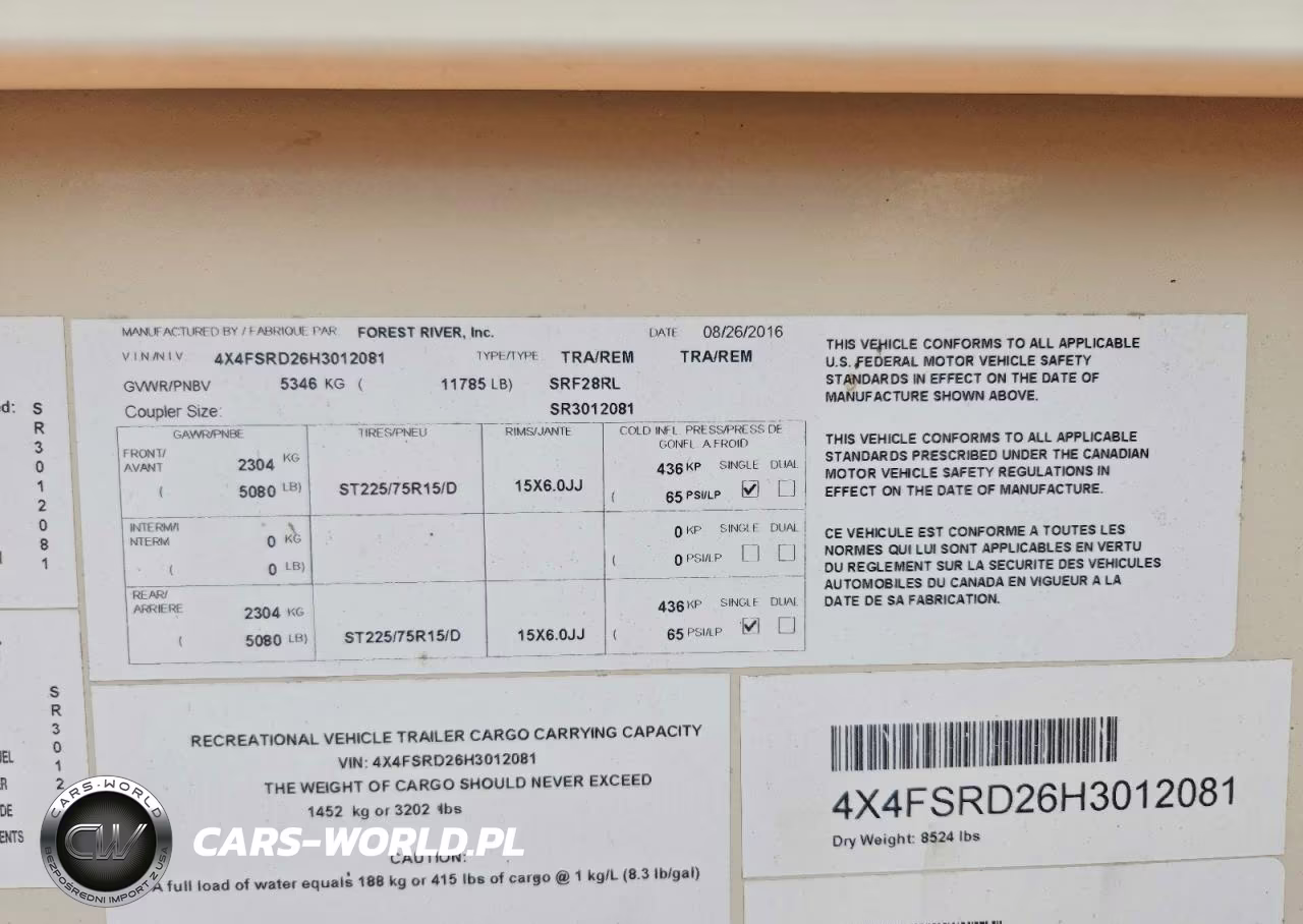 2027 Forest River Sabre Camper VIN:4X4FSRD26H3012081 - 10