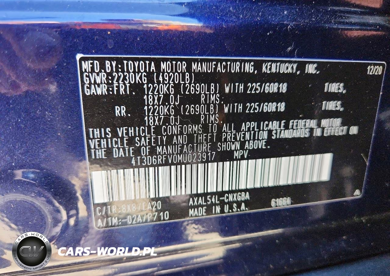 2021 Toyota Rav4 Limited VIN:4T3D6RFV0MU023917 - 13