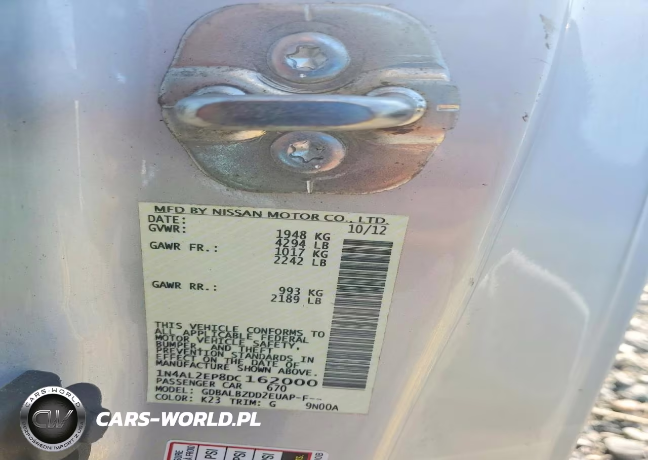 2013 Nissan Altima S VIN:1N4AL2EP8DC162000 - 12