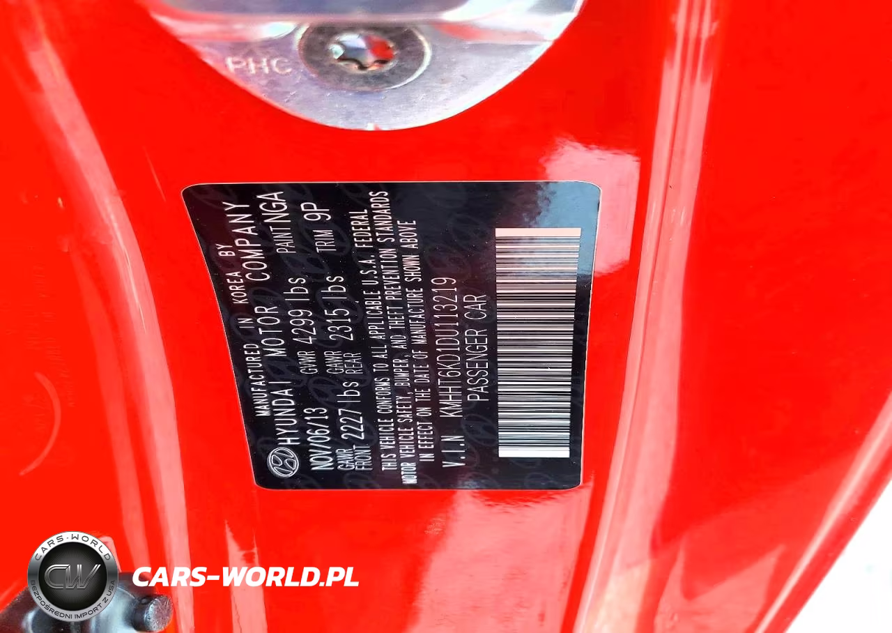 2013 Hyundai Genesis Coupe 2.0T VIN:KMHHT6KD1DU113219 - 12