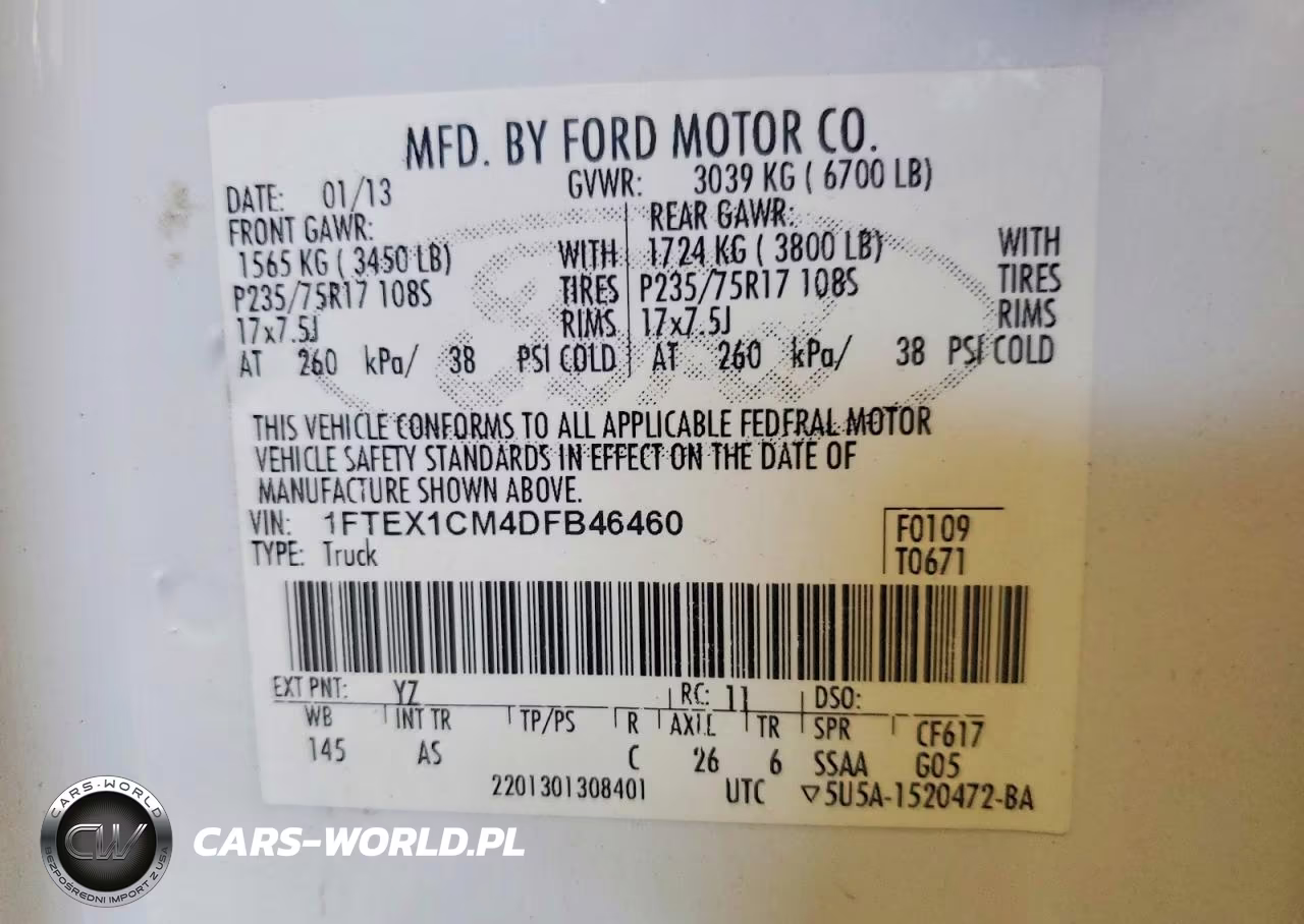 2013 Ford F150 Super Cab VIN:1FTEX1CM4DFB46460 - 12