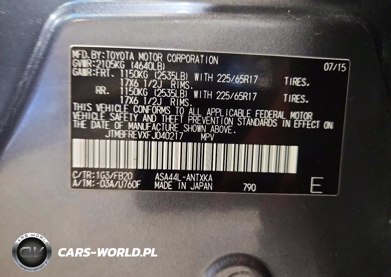 2015 Toyota Rav4 Le VIN:JTMBFREVXFJ040217 - 13