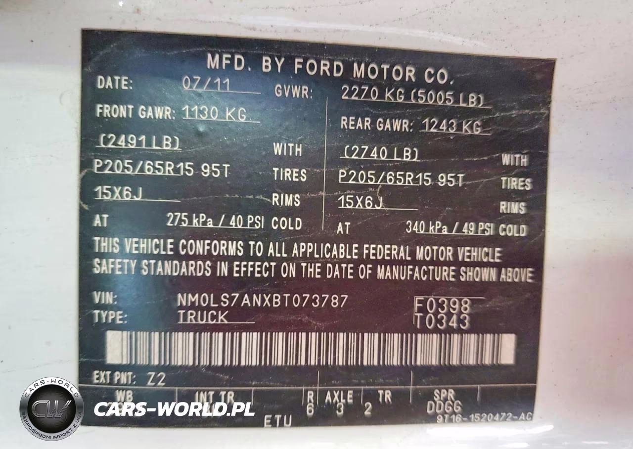 2011 Ford Transit Connect Xl VIN:NM0LS7ANXBT073787 - 13