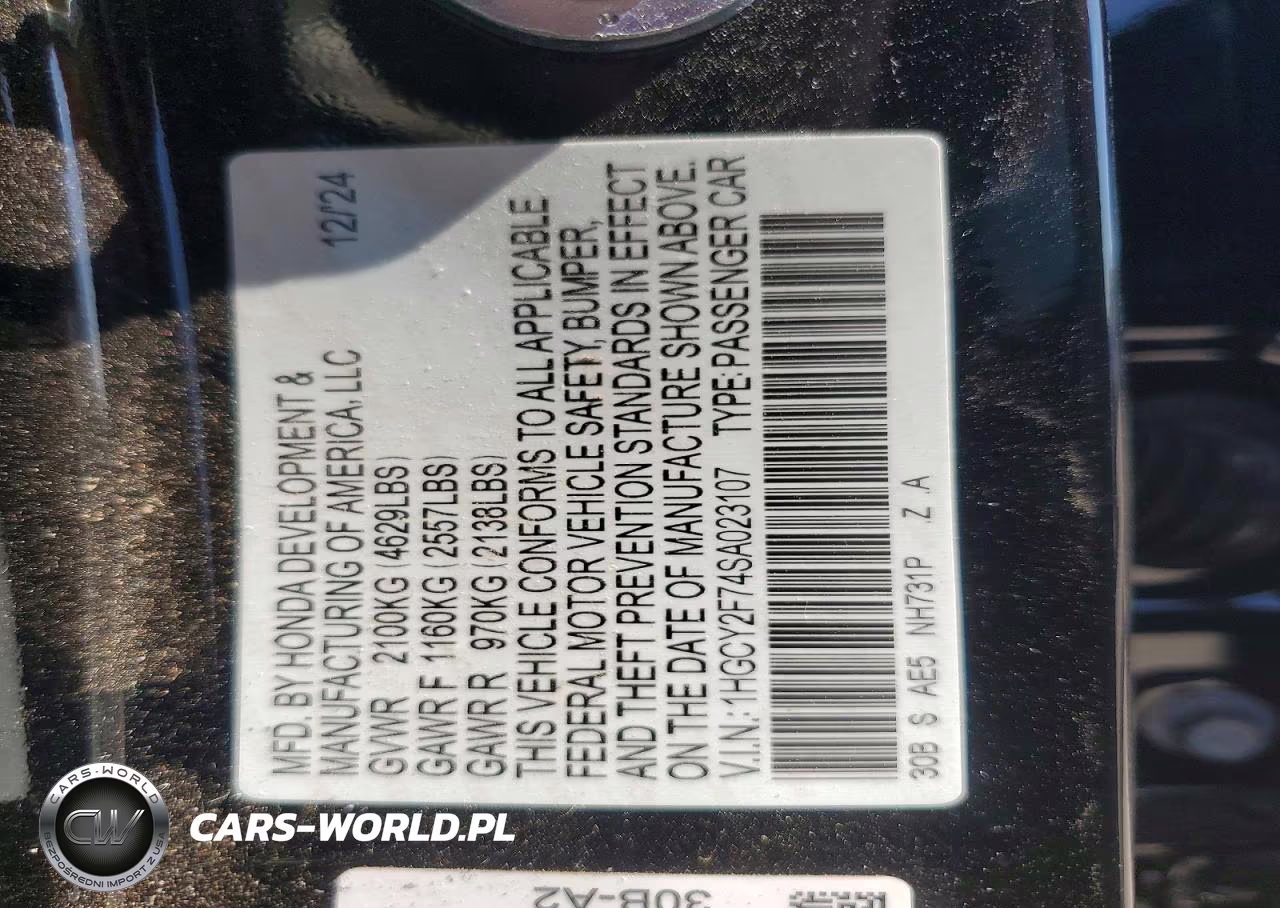 2025 Honda Accord Hybrid Sport-L VIN:1HGCY2F74SA023107 - 12